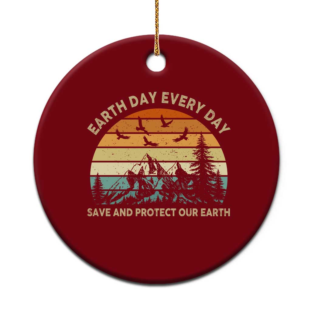 Earth Day Everyday Ceramic Ornament Save And Protect Our Earth TS12 1pc Red Print Your Wear