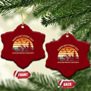 Earth Day Everyday Ceramic Ornament Save And Protect Our Earth TS12 Print Your Wear