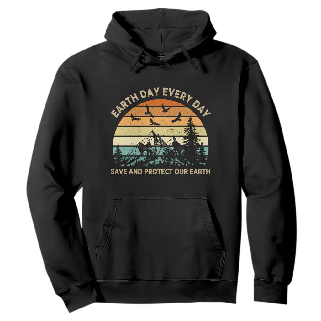 Earth Day Everyday Hoodie Save And Protect Our Earth TS12 Black Print Your Wear