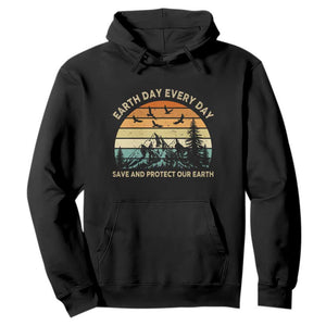 Earth Day Everyday Hoodie Save And Protect Our Earth TS12 Black Print Your Wear
