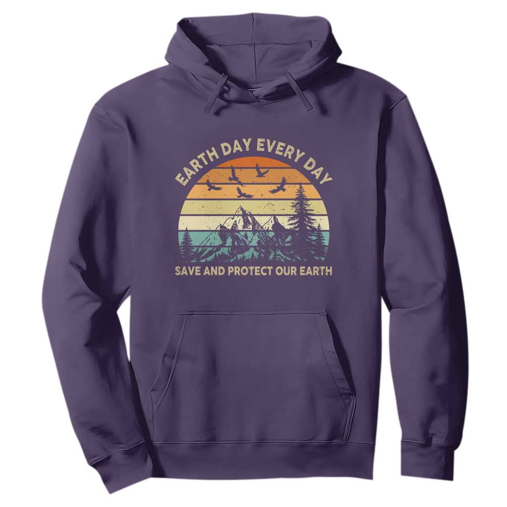 Earth Day Everyday Hoodie Save And Protect Our Earth TS12 Purple Print Your Wear