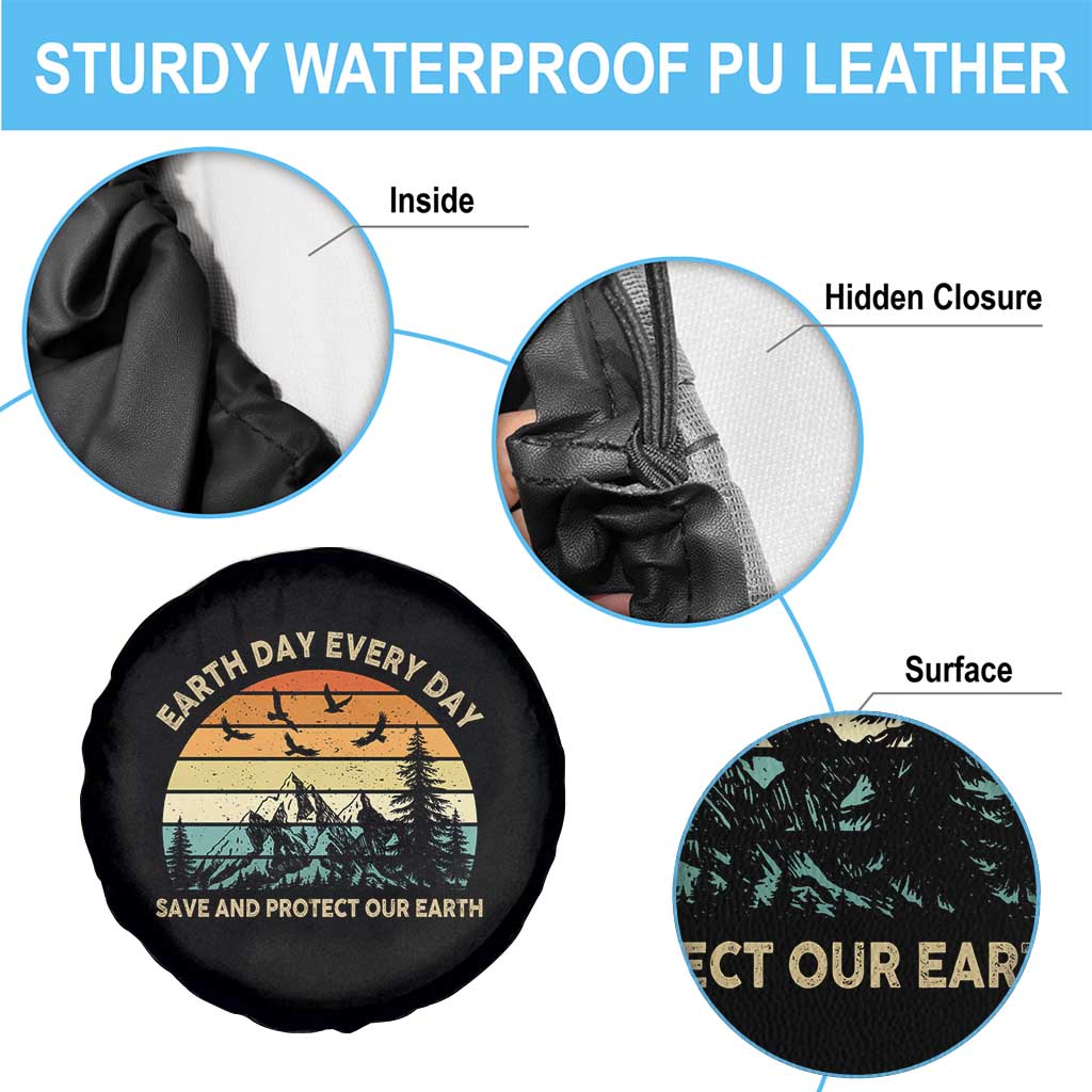 Earth Day Everyday Spare Tire Cover Save And Protect Our Earth TS12 Print Your Wear
