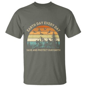 Earth Day Everyday T Shirt Save And Protect Our Earth TS12 Military Green Print Your Wear