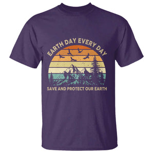 Earth Day Everyday T Shirt Save And Protect Our Earth TS12 Purple Print Your Wear