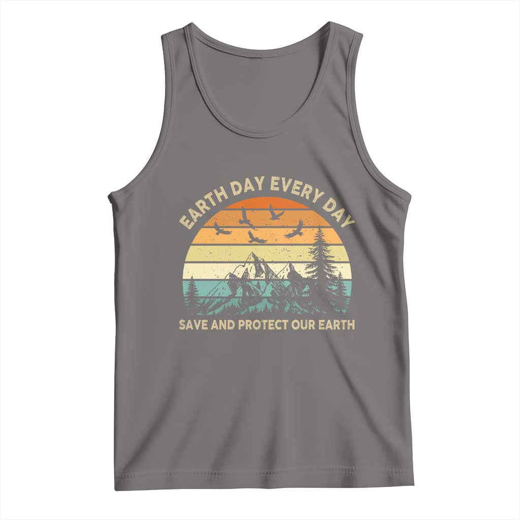 Earth Day Everyday Tank Top Save And Protect Our Earth TS12 Deep Heather Print Your Wear