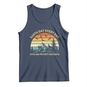 Earth Day Everyday Tank Top Save And Protect Our Earth TS12 Navy Print Your Wear