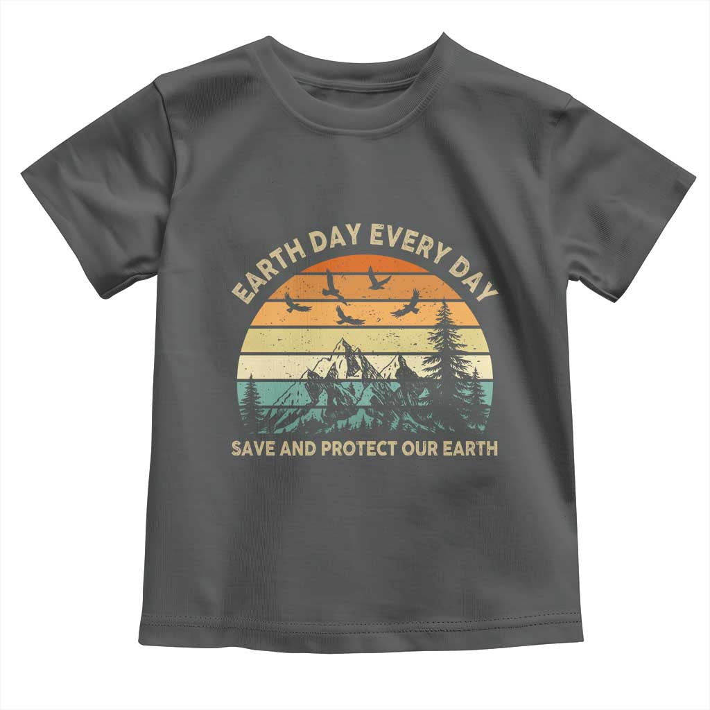 Earth Day Everyday Toddler T Shirt Save And Protect Our Earth TS12 Dark Heather Print Your Wear