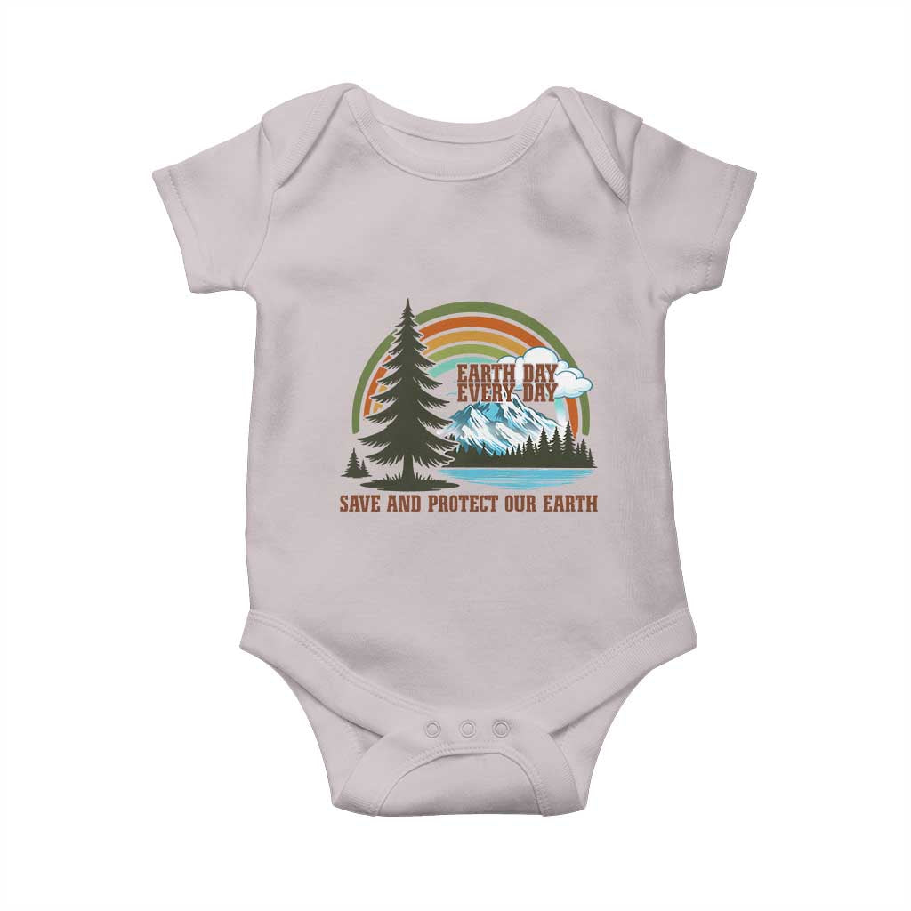 Earth Day Everyday Baby Onesie Save The Planet Nature Lover Gift TS12 Ice Gray Print Your Wear