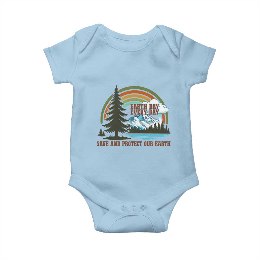 Earth Day Everyday Baby Onesie Save The Planet Nature Lover Gift TS12 Light Blue Print Your Wear