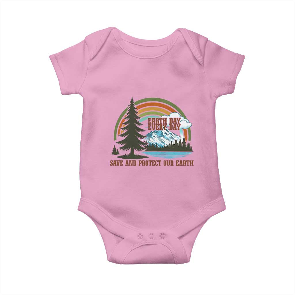 Earth Day Everyday Baby Onesie Save The Planet Nature Lover Gift TS12 Light Pink Print Your Wear