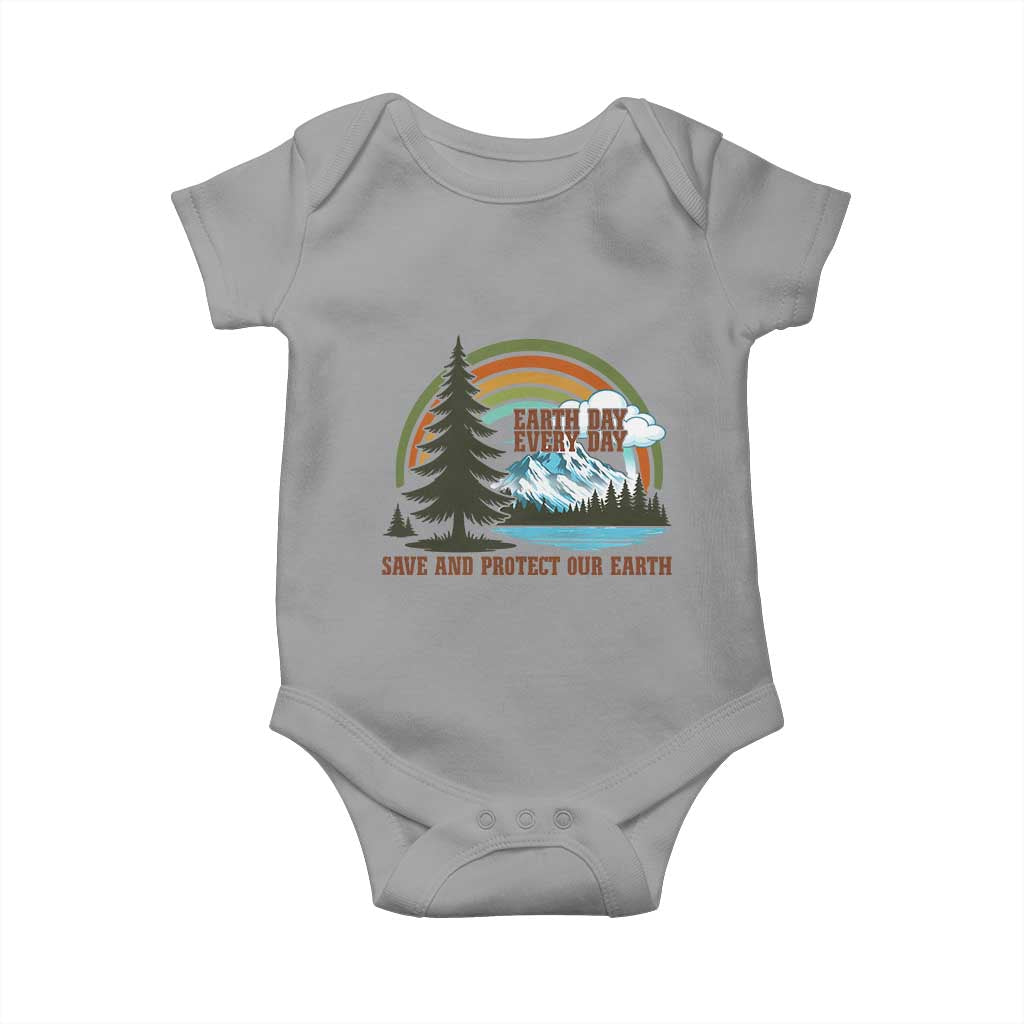 Earth Day Everyday Baby Onesie Save The Planet Nature Lover Gift TS12 Sport Gray Print Your Wear