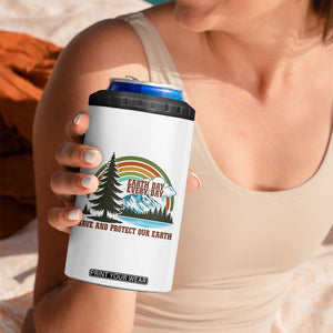 Earth Day Everyday 4 in 1 Can Cooler Tumbler Save The Planet Nature Lover Gift TS12 Print Your Wear