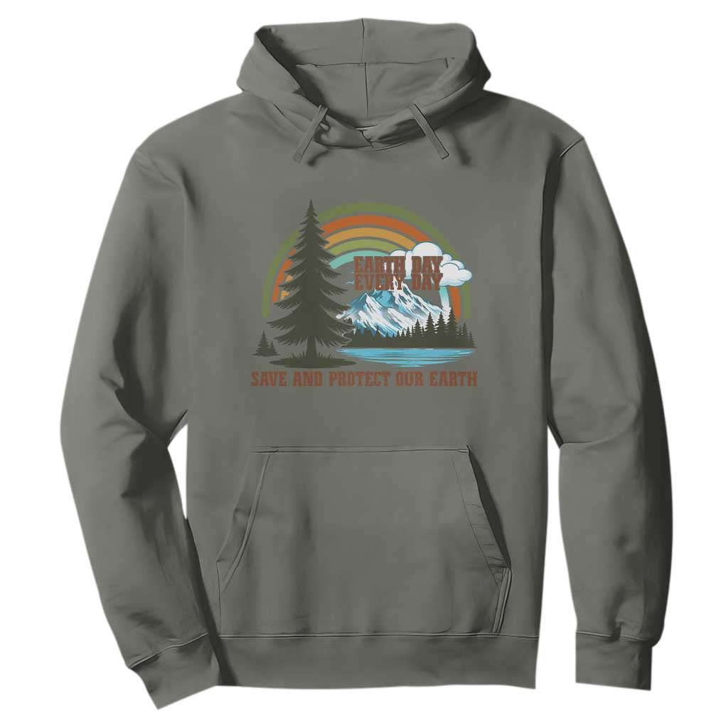 Earth Day Everyday Hoodie Save The Planet Nature Lover Gift TS12 Military Green Print Your Wear