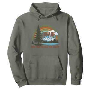 Earth Day Everyday Hoodie Save The Planet Nature Lover Gift TS12 Military Green Print Your Wear