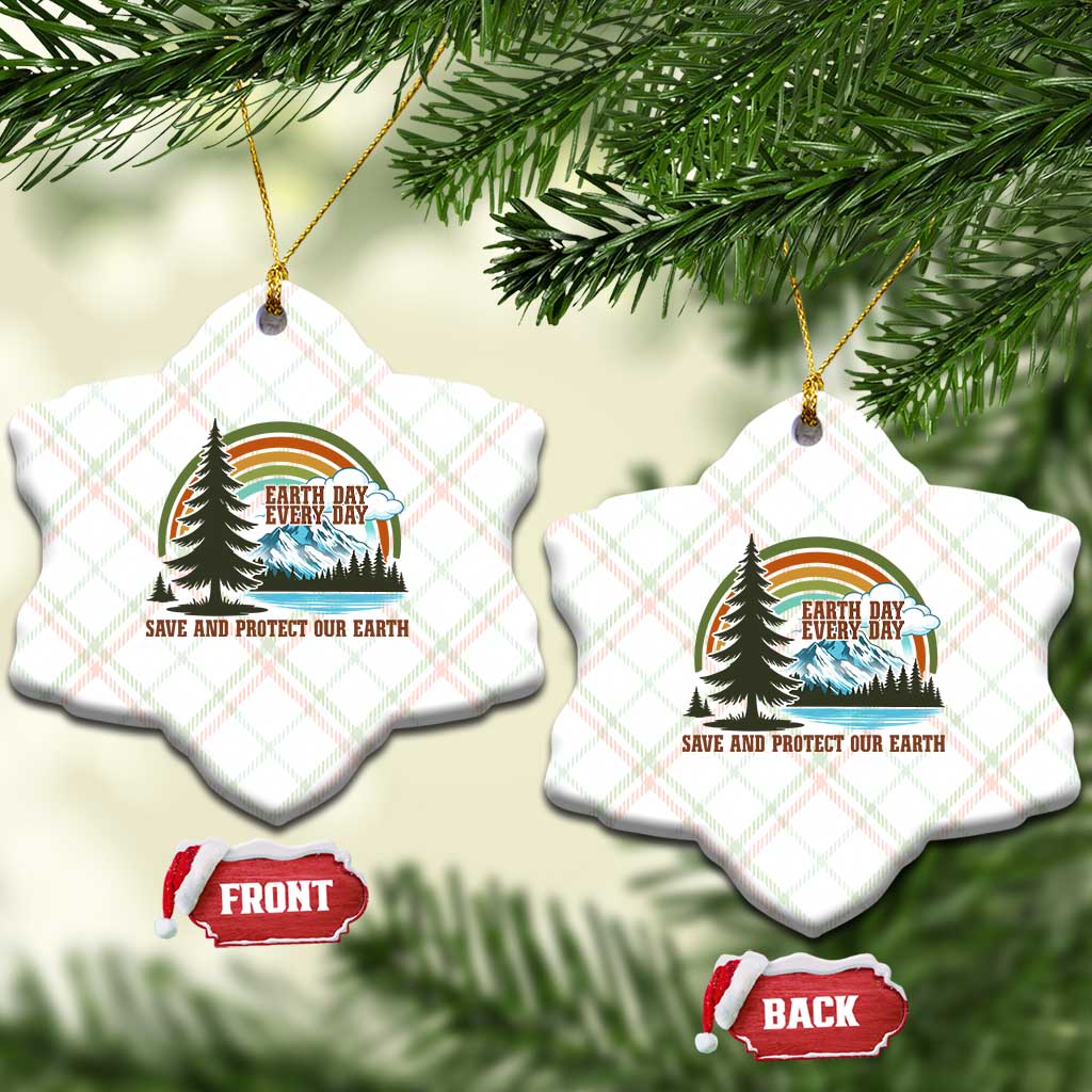 Earth Day Everyday Ceramic Ornament Save The Planet Nature Lover Gift TS12 Print Your Wear