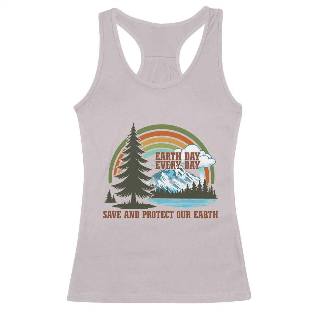 Earth Day Everyday Racerback Tank Top Save The Planet Nature Lover Gift TS12 Ice Gray Print Your Wear