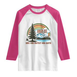 Earth Day Everyday Raglan Shirt Save The Planet Nature Lover Gift TS12 White Heliconia Print Your Wear