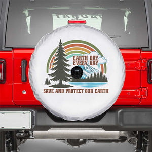 Earth Day Everyday Spare Tire Cover Save The Planet Nature Lover Gift TS12 White Print Your Wear