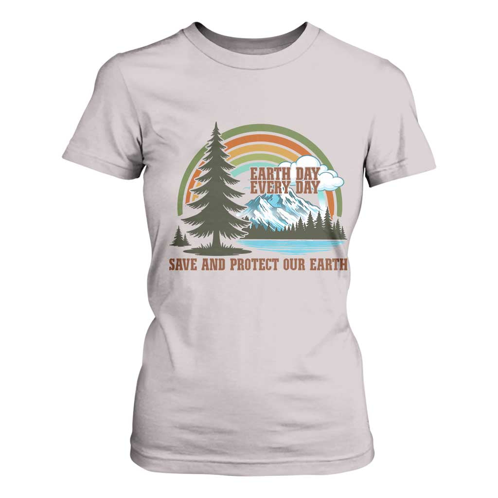 Earth Day Everyday T Shirt For Women Save The Planet Nature Lover Gift TS12 Ice Gray Print Your Wear
