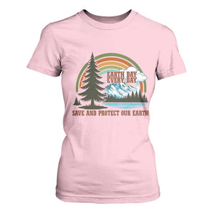 Earth Day Everyday T Shirt For Women Save The Planet Nature Lover Gift TS12 Light Pink Print Your Wear