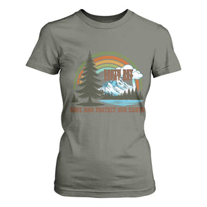 Earth Day Everyday T Shirt For Women Save The Planet Nature Lover Gift TS12 Military Green Print Your Wear