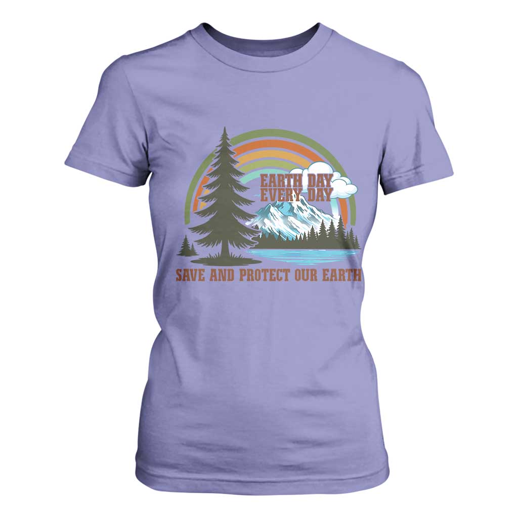 Earth Day Everyday T Shirt For Women Save The Planet Nature Lover Gift TS12 Violet Print Your Wear