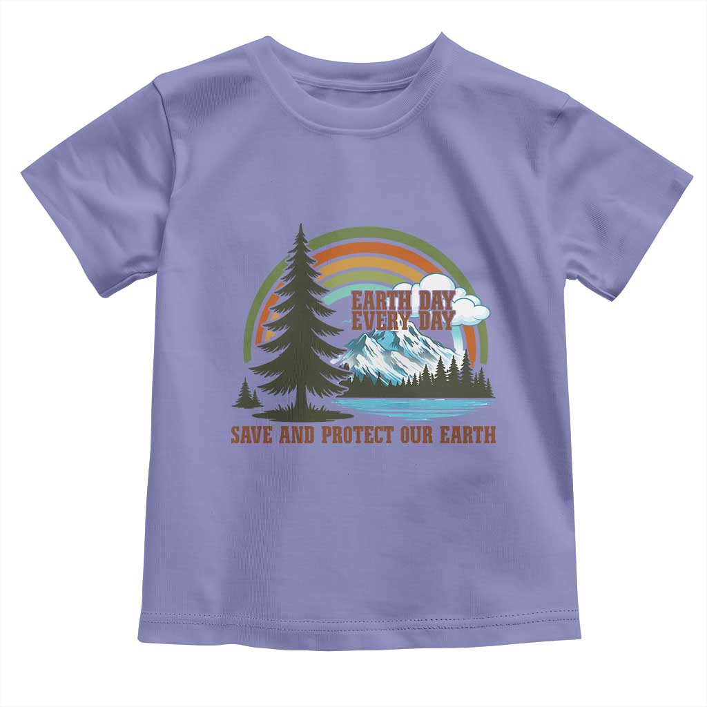 Earth Day Everyday Toddler T Shirt Save The Planet Nature Lover Gift TS12 Violet Print Your Wear