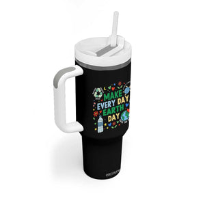 Make Every Day Earth Day Student Gift Tumbler With Handle Environmental Awareness TS12 Print Your Wear