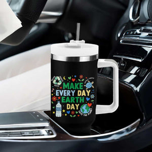 Make Every Day Earth Day Student Gift Tumbler With Handle Environmental Awareness TS12 Print Your Wear