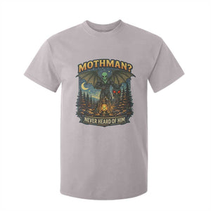 Funny Mothman Cryptid Believer T Shirt For Kid Never Heard Of Him TS12 Ice Gray Print Your Wear