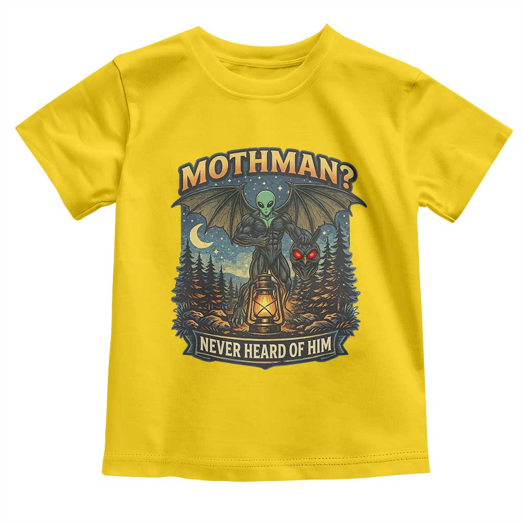 Funny Mothman Cryptid Believer Toddler T Shirt Never Heard Of Him TS12 Daisy Print Your Wear