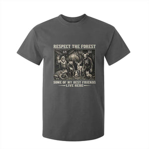 Respect The Forest My Best Friends Live Here T Shirt For Kid Cryptid Forest Lover TS12 Dark Heather Print Your Wear