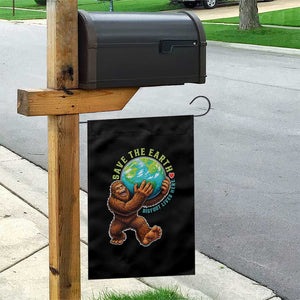 Earth Day Garden Flag Save The Earth Bigfoot Lives Here TS12 Print Your Wear