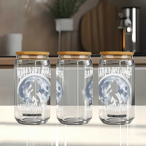 Save The Earth Bigfoot Lives Here Glass Can Earth Day Nature Lover TS12 Print Your Wear