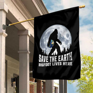 Save Our Planet Nature Lover Garden Flag Bigfoot Lives Here TS12 Print Your Wear