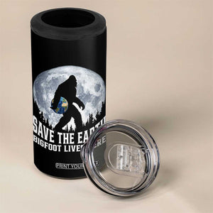Save Our Planet Nature Lover 4 in 1 Can Cooler Tumbler Bigfoot Lives Here TS12 Print Your Wear