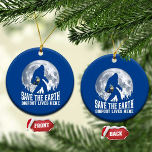 Save Our Planet Nature Lover Ceramic Ornament Bigfoot Lives Here TS12 1pc Blue Print Your Wear
