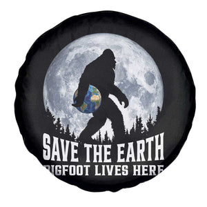 Save Our Planet Nature Lover Spare Tire Cover Bigfoot Lives Here TS12 Print Your Wear