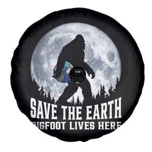 Save Our Planet Nature Lover Spare Tire Cover Bigfoot Lives Here TS12 Print Your Wear
