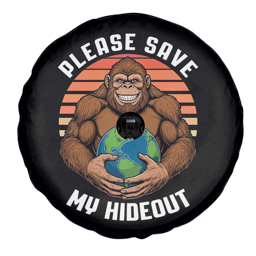 Funny Earth Day Bigfoot Spare Tire Cover Please Save My Hideout TS12 Print Your Wear