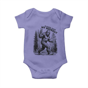 Please Save My Hideout Baby Onesie Bigfoot Forest Protector TS12 Violet Print Your Wear