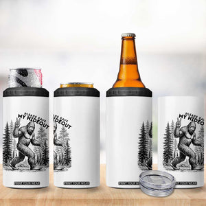 Please Save My Hideout 4 in 1 Can Cooler Tumbler Bigfoot Forest Protector TS12 Print Your Wear