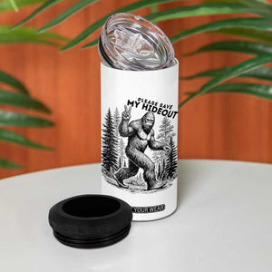 Please Save My Hideout 4 in 1 Can Cooler Tumbler Bigfoot Forest Protector TS12 Print Your Wear