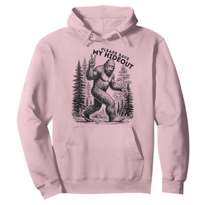 Please Save My Hideout Hoodie Bigfoot Forest Protector TS12 Light Pink Print Your Wear