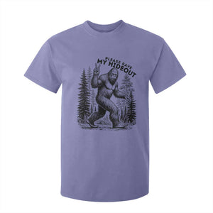 Please Save My Hideout T Shirt For Kid Bigfoot Forest Protector TS12 Violet Print Your Wear