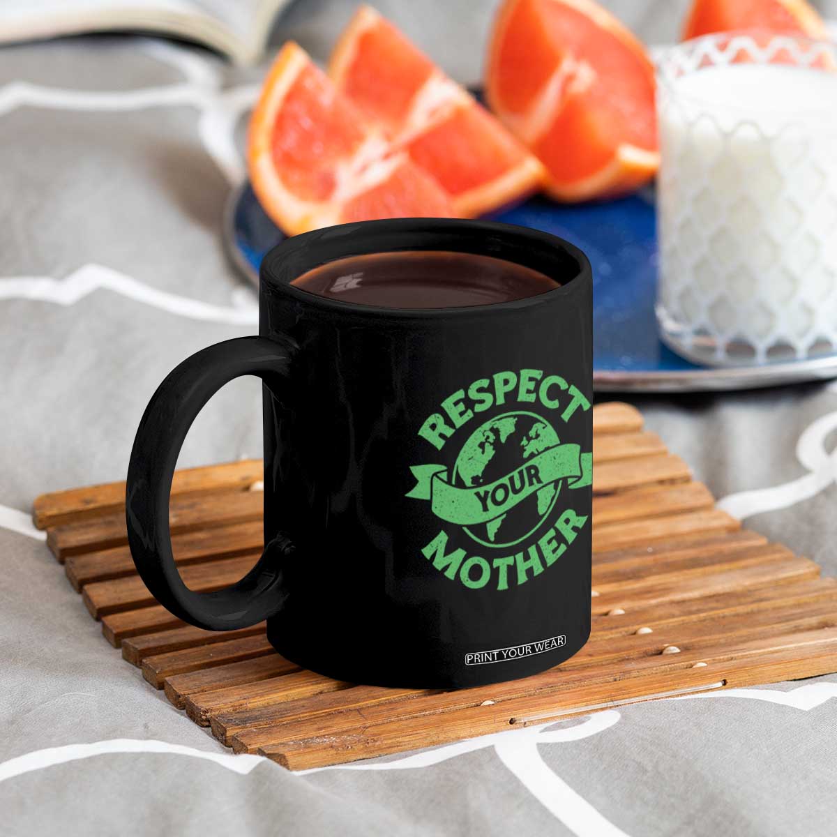 Respect Your Mother Coffee Mug Earth Day Nature Lover Gift TS12 Print Your Wear