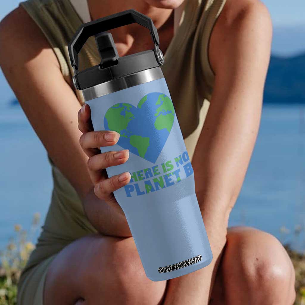 There Is No Planet B Flip Straw Tumbler Earth Day Nature Lover Gift TS12 One Size: 30 oz Light Blue Print Your Wear