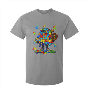 Autism Acceptance Baseball T Shirt For Kid Colorful Drip Graphic Neurodiversity Support TS12 Sport Gray Print Your Wear