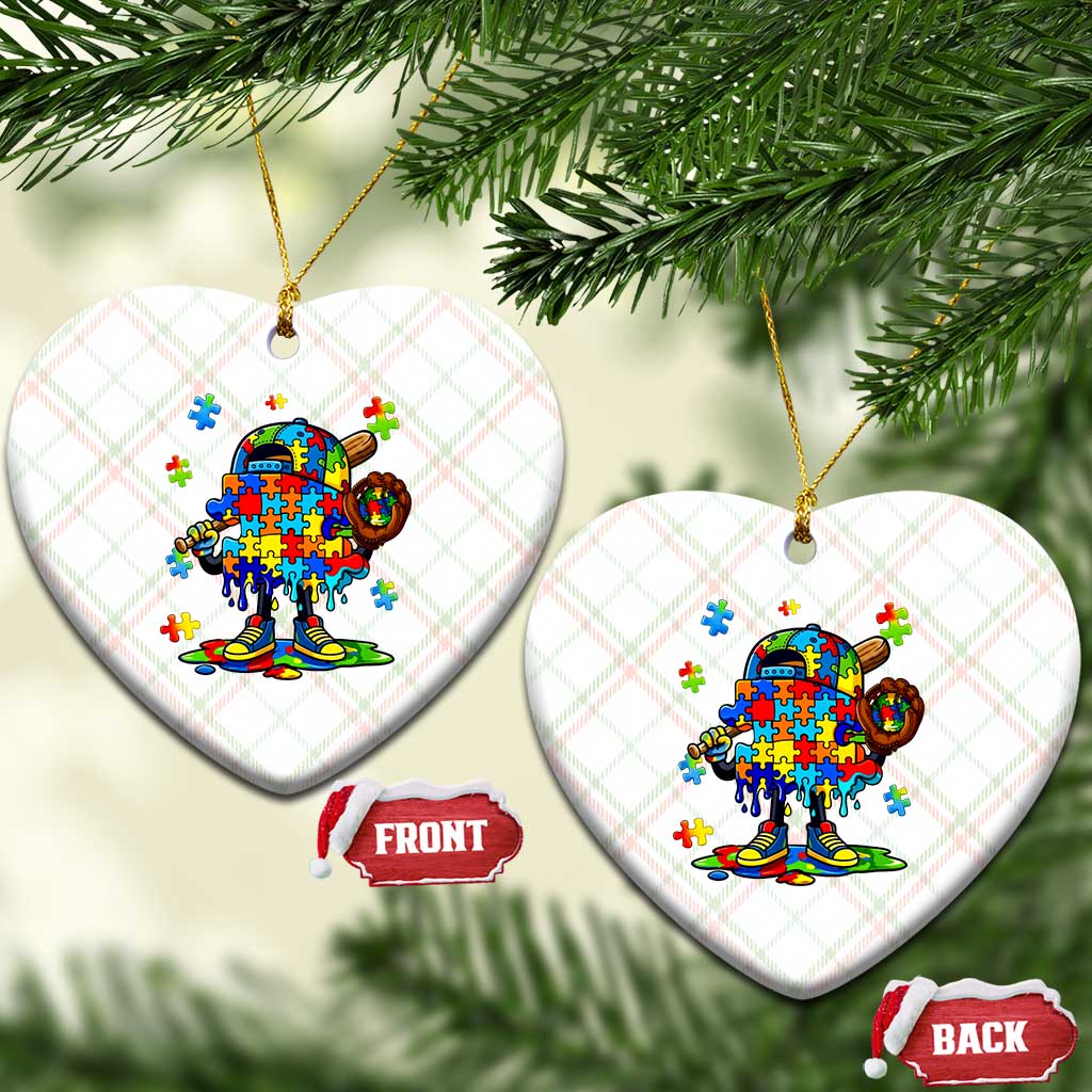Autism Acceptance Baseball Ceramic Ornament Colorful Drip Graphic Neurodiversity Support TS12 Print Your Wear
