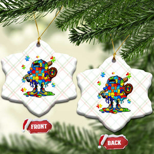 Autism Acceptance Baseball Ceramic Ornament Colorful Drip Graphic Neurodiversity Support TS12 Print Your Wear